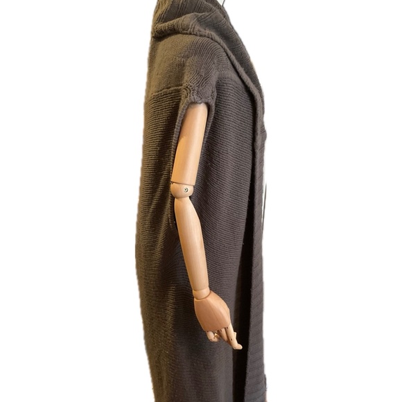 Rick Owens Sleeveless Cashmere Cardigan Sweater Dustulator A/1 06 Lrg Vintage - Picture 3 of 9